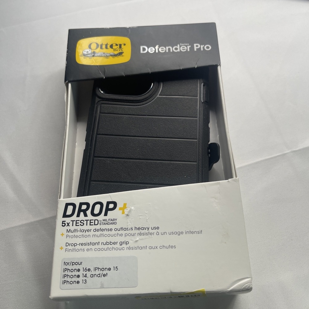 OtterBox iPhone 16e 15 14 13 Defender Series Pro Case for MagSafe - Black